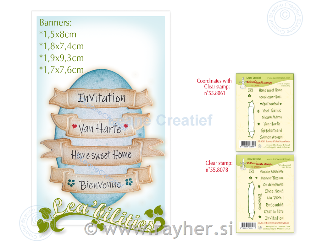 Multi die: BannersCut & Embossing die