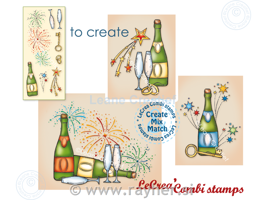 Štampiljka LeCreaDesign: Ognjemet