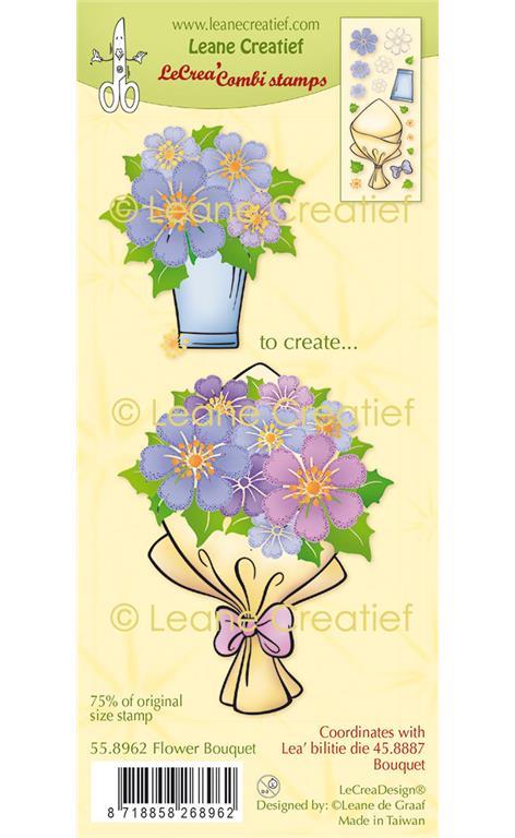 Štampiljka LeCreaDesign: Šopek cvetja