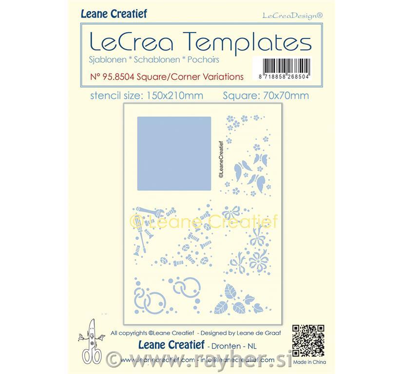 Šablona, Koti kvadratov