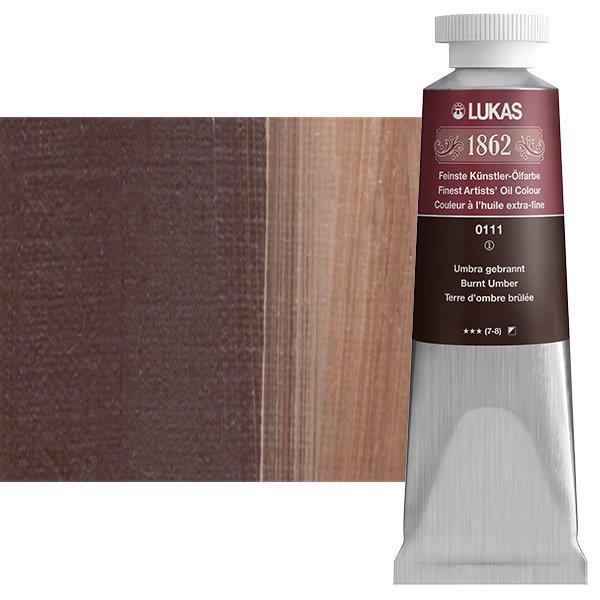 Lukas 1862 PRO oljna barva 37 ml Burnt Umber