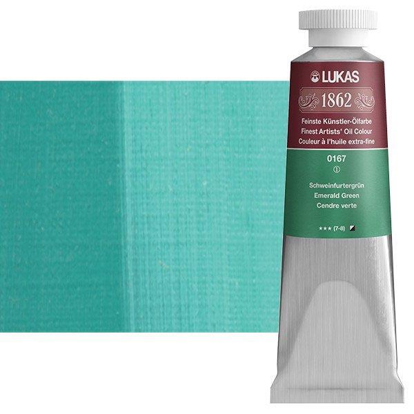 Lukas 1862 PRO oljna barva 37 ml Emerald Green
