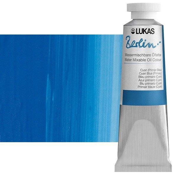 Lukas Berlin watermixable oil 37 mlCyan Blue (Primary)