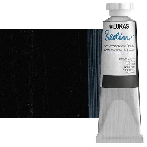 Lukas Berlin WM oljna barva 37 ml Ivory Black