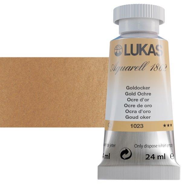 Lukas 1862 PRO akvarelna barva 24ml Gold Ochre