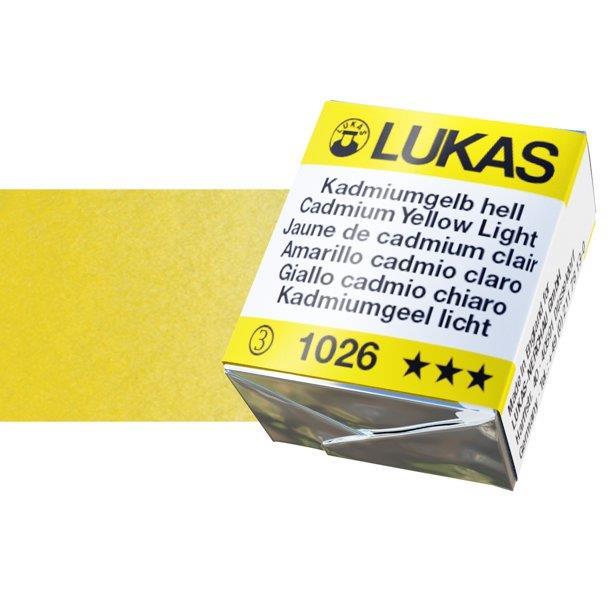 Lukas 1862 PRO akvarelna barva tabletka Cadm.Yellow Light
