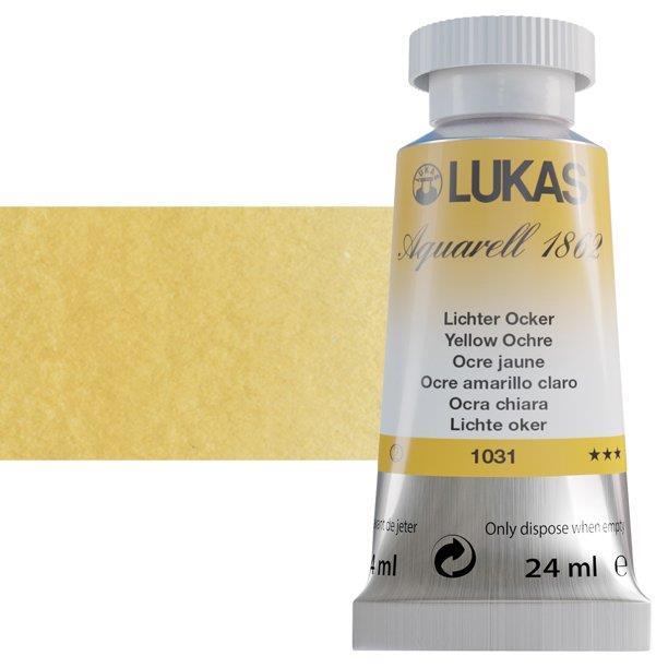 LUKAS AQUARELL 1862 YELLOW OCHRE LIGHT24 ml