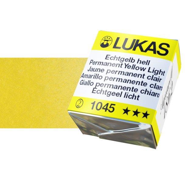 Lukas 1862 PRO akvarelna barva tabletka Perm. Yellow Light
