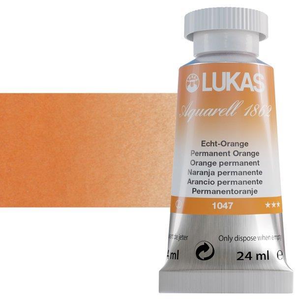 LUKAS AQUARELL 1862 PERMANENT ORANGE24 ml
