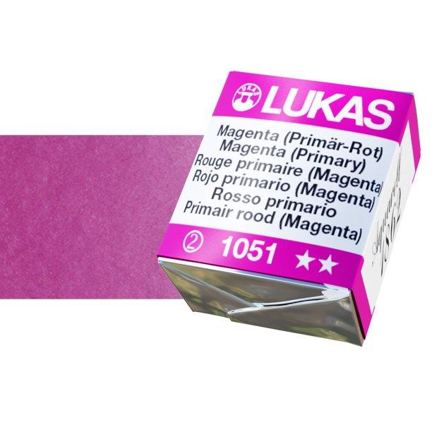 LUKAS AQUARELL 1862 MAGENTA (PRIMARY)1/2 pan