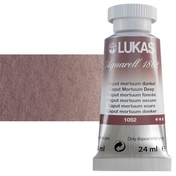 Lukas 1862 PRO akvarelna barva 24ml Caput Mortuum Deep