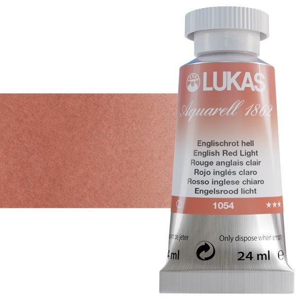Lukas 1862 PRO akvarelna barva 24ml English Red Light