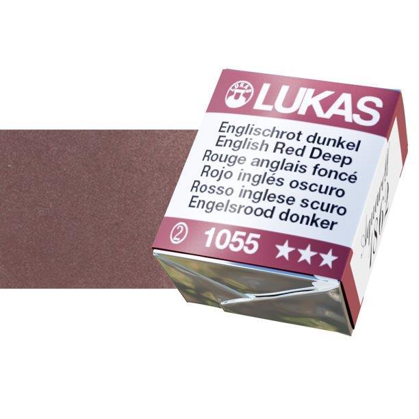 Lukas 1862 PRO akvarelna barva tabletka English Red Deep