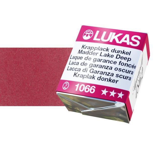 Lukas 1862 PRO akvarelna barva tabletka Madder Lake Deep