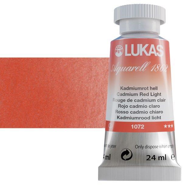 LUKAS AQUARELL 1862 CADMIUM RED LIGHT24 ml