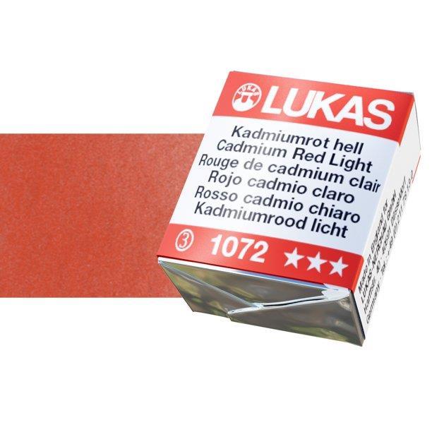 Lukas 1862 PRO akvarelna barva tabletka Cadmium Red Light