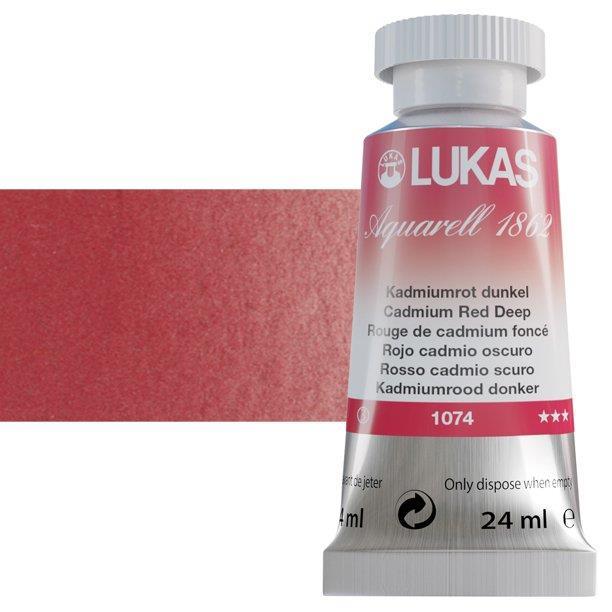 Lukas 1862 PRO akvarelna barva 24ml Cadmium Red Deep