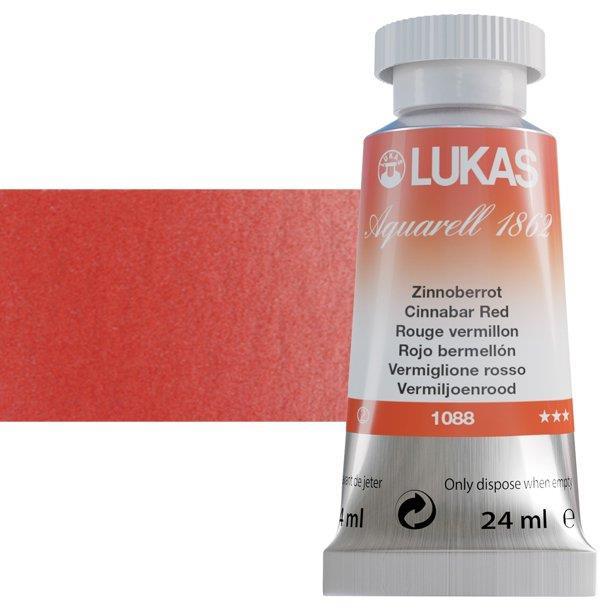 Lukas 1862 PRO akvarelna barva 24ml Cinnober Red
