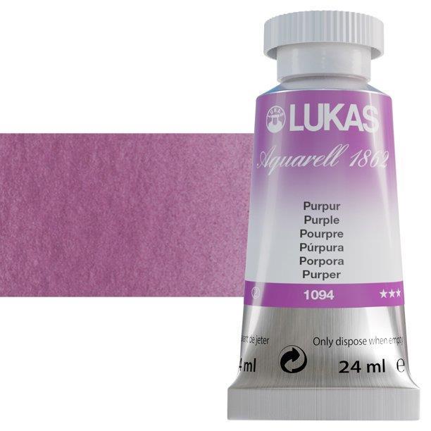 Lukas 1862 PRO akvarelna barva 24ml Purple