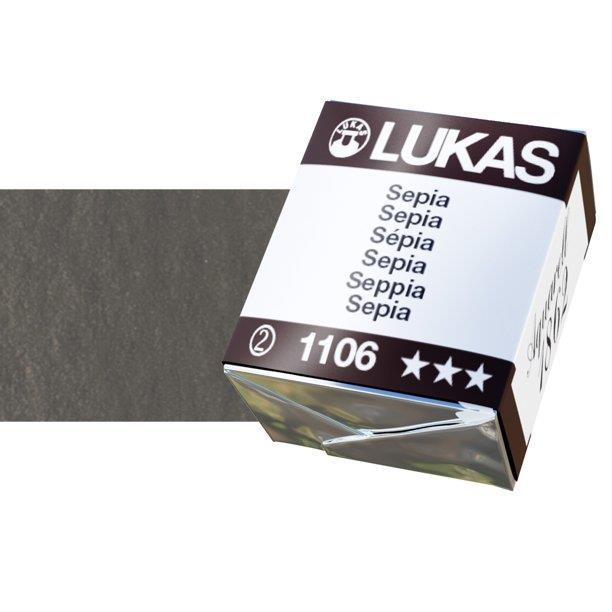 Lukas 1862 PRO akvarelna barva tabletka Sepia