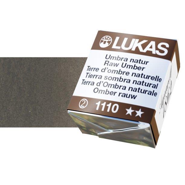 Lukas 1862 PRO akvarelna barva tabletka Raw Umber