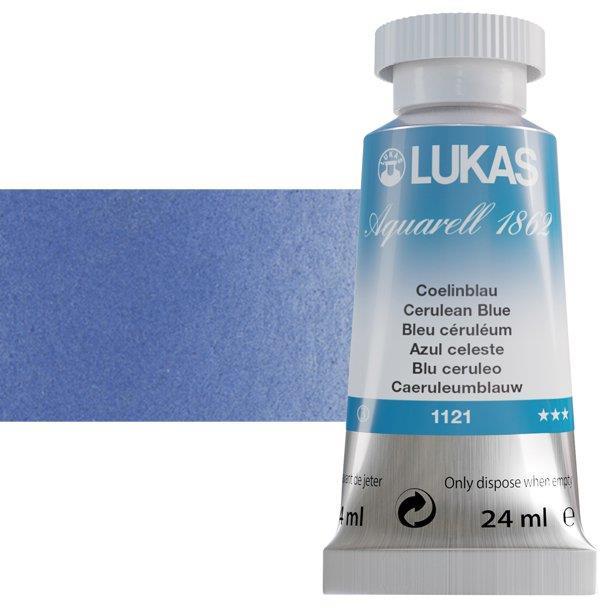 Lukas 1862 PRO akvarelna barva 24ml Cerulean Blue