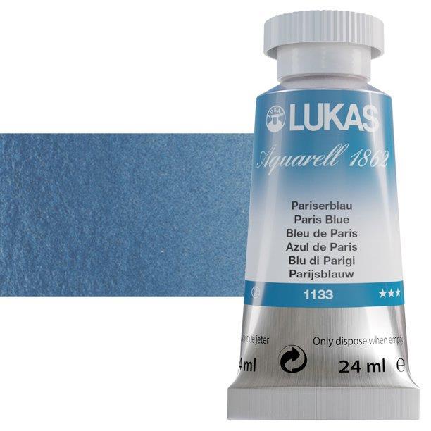 Lukas 1862 PRO akvarelna barva 24ml Paris Blue