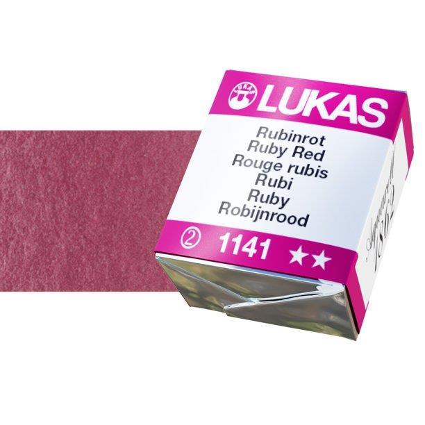 LUKAS AQUARELL 1862 RUBY RED1/2 pan