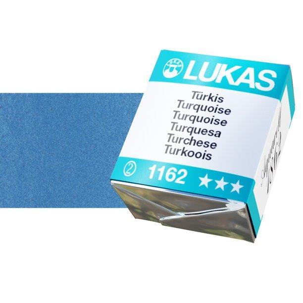 Lukas 1862 PRO akvarelna barva tabletka Turquoise