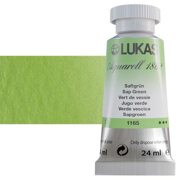 Lukas 1862 PRO akvarelna barva 24ml Sap Green