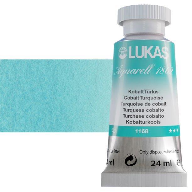 LUKAS AQUARELL 1862 COBALT TURQUOISE24 ml
