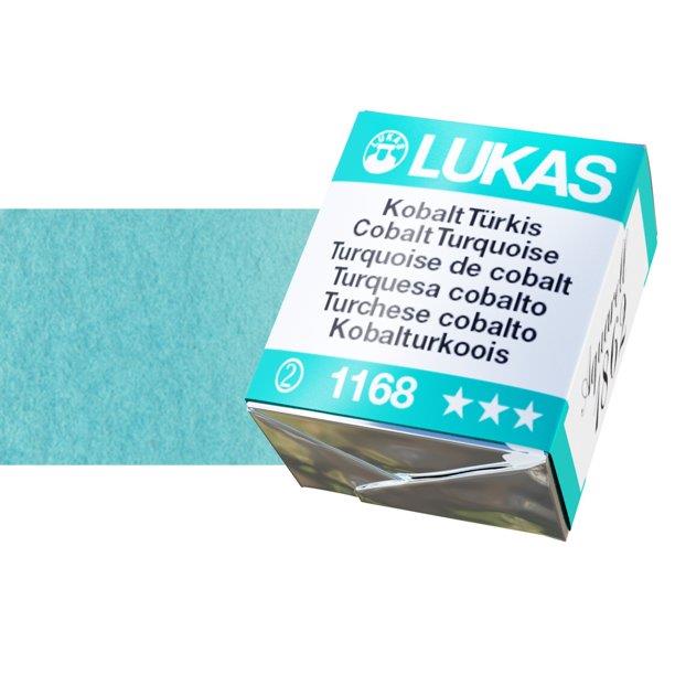 LUKAS AQUARELL 1862 COBALT TURQUOISE1/2 pan
