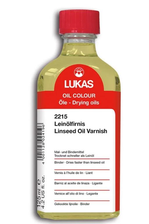 Lukas laneno olje hitrosušeče 125 ml oljne barve