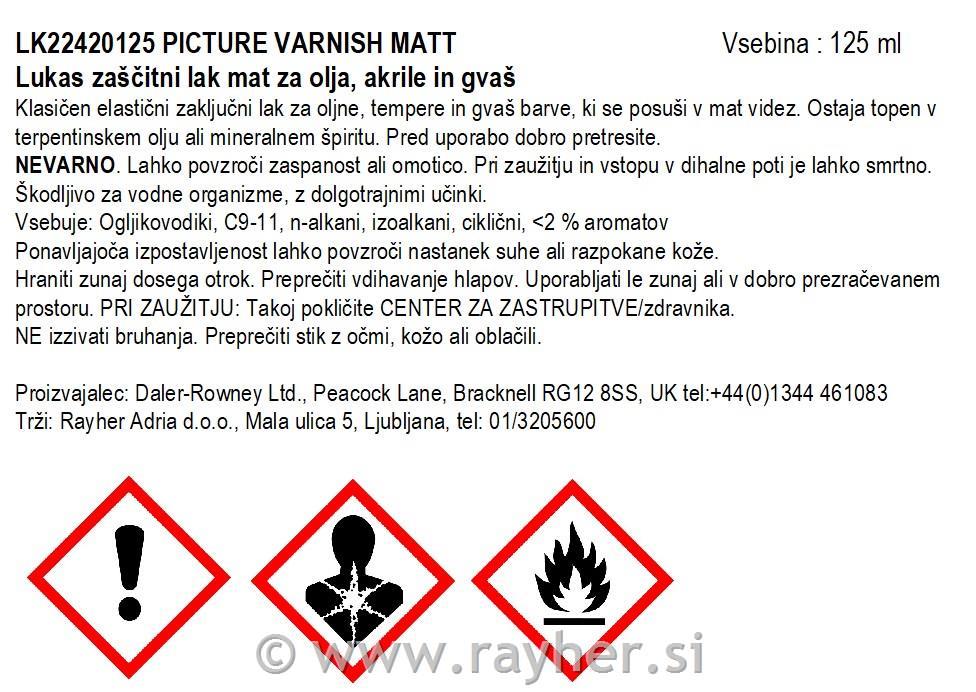 LUKAS MATT VARNISH125 ml