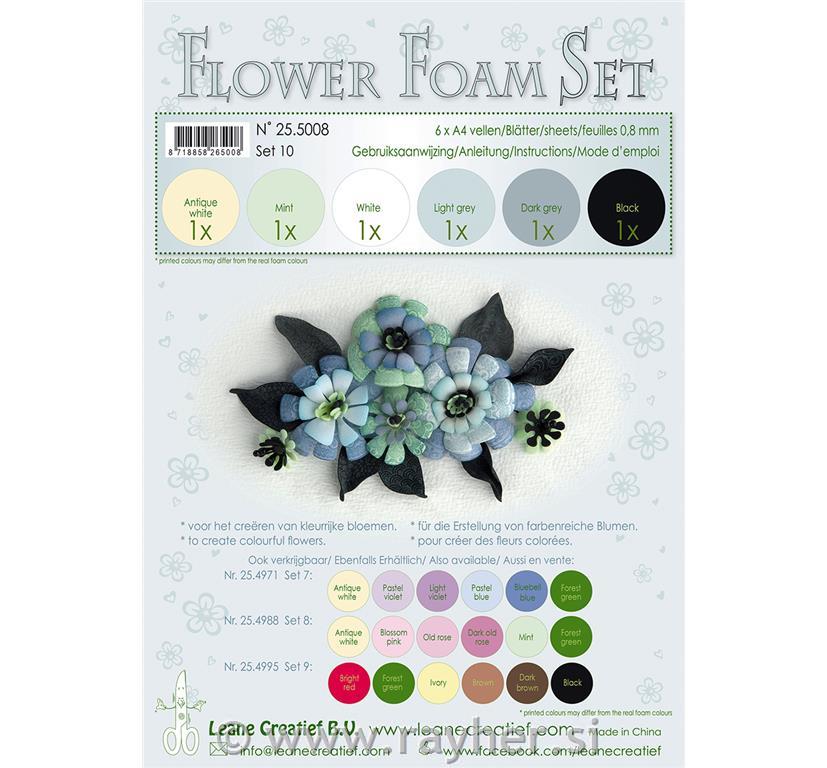 FOAMIRAN PENA LEA'BILITIES črno/siva,set 10, 6 listov, A4