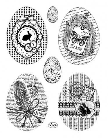 CLEAR STAMPS VINTAGE EASTER