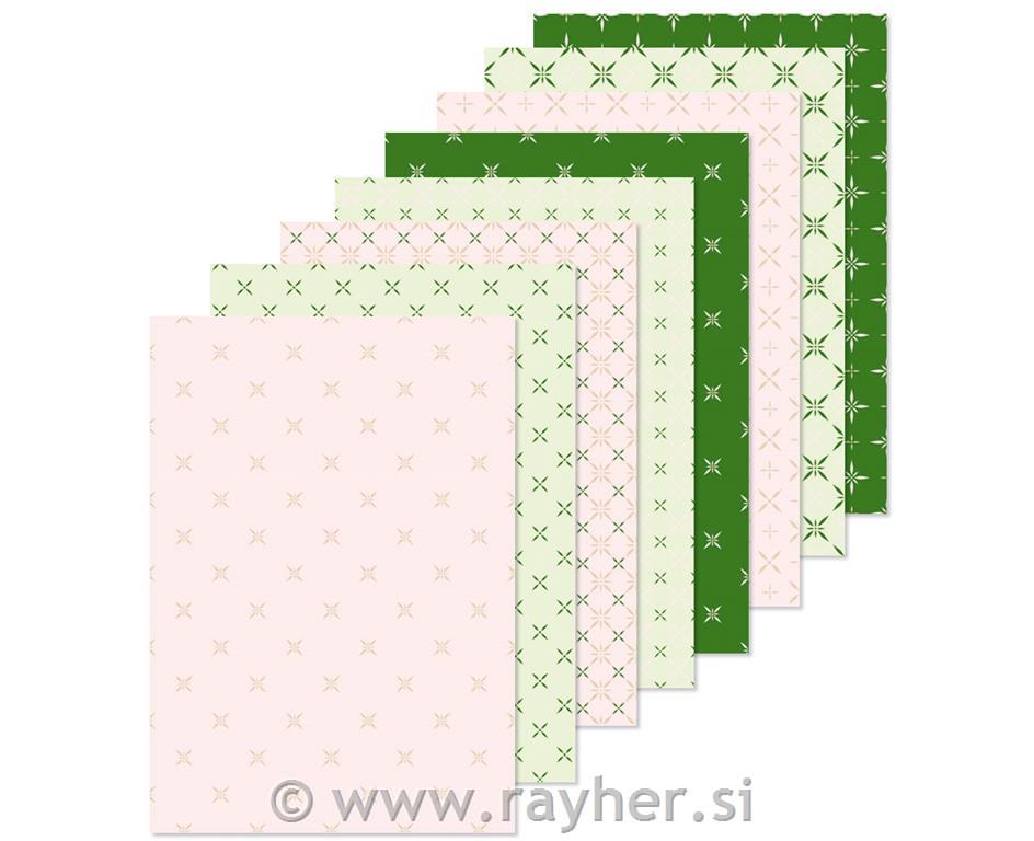 PAPER PAD LEABILITE PINK, GREEN A5