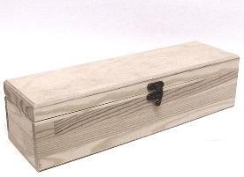 Lesena škatla za steklenico 36,5x10 cm