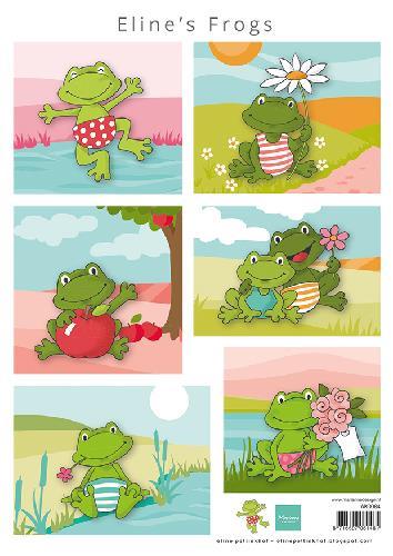 Decoupage paper: Frogs