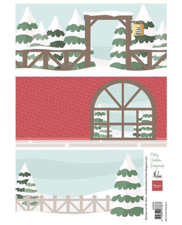 List s sličicami: Ozadja za vesel božič, Marleen