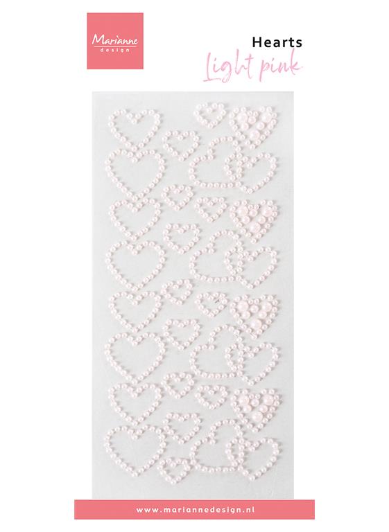 Dekoracija: Perle srca, sv. roza