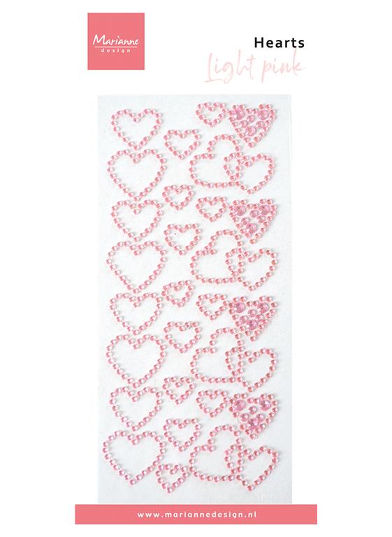 Dekoracija: Perle srca, roza