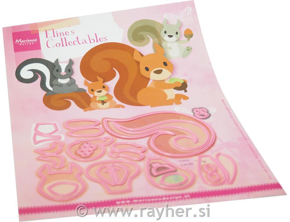 Šablona MD Collectable: Veverica in skunk