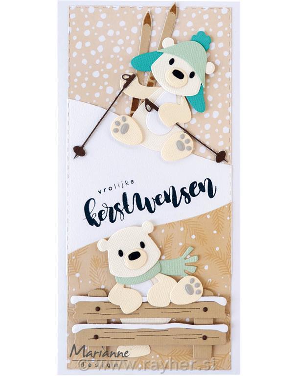 Šablona MD Collectable: Hišica v zimskem gozdu