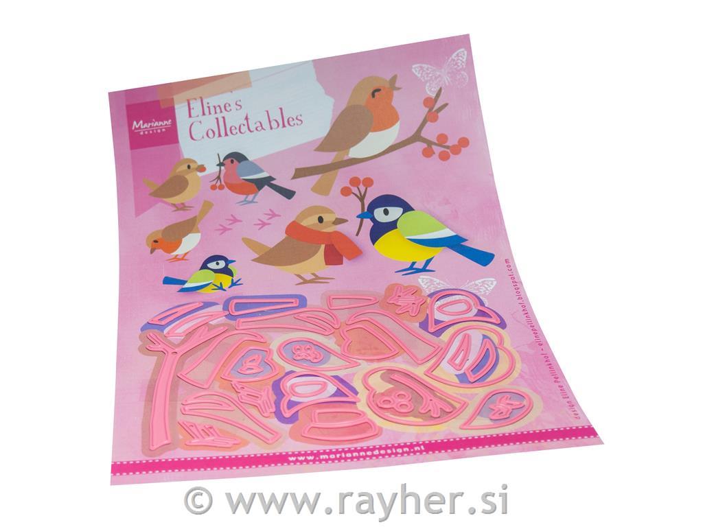 Šablona MD Collectable: Ptice na vrtu