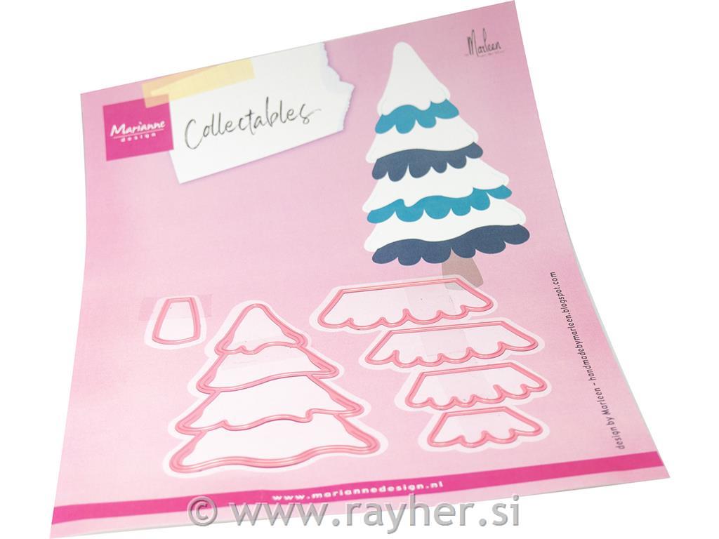 Šablona MD Collectable: Zasnežena smreka