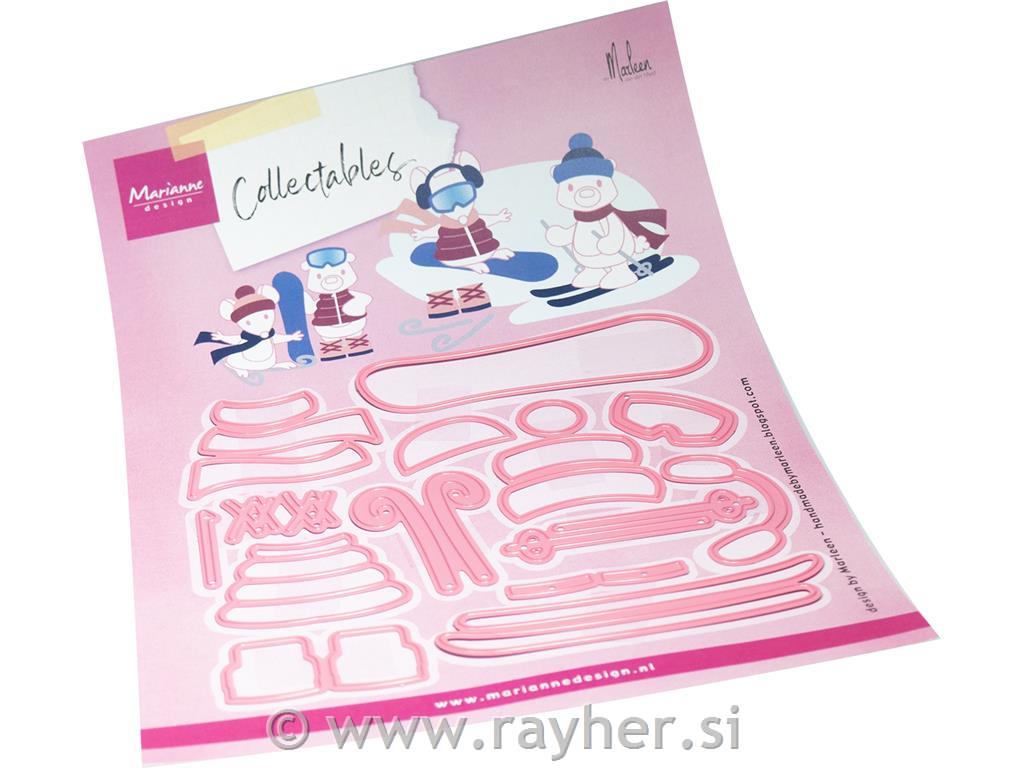 Collectable die: Winter sports