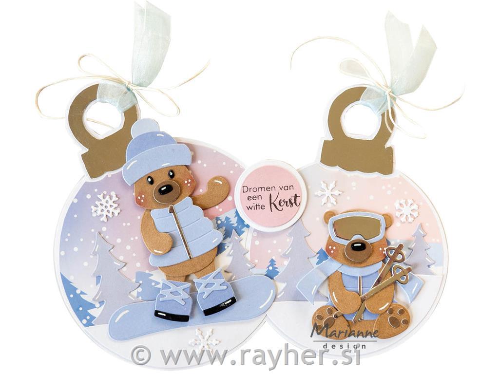 Collectable die: Winter sports