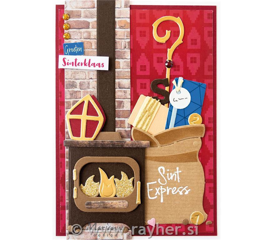 ŠABLONA MD CRAFTABLES, KAMIN