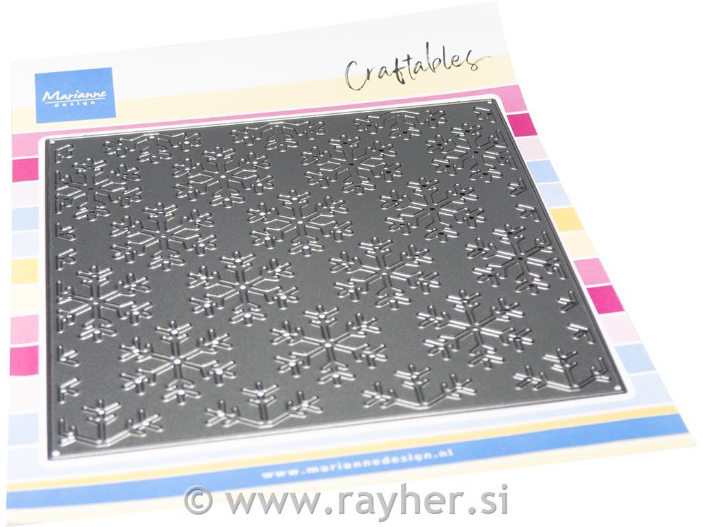 Šablona MD Craftable: Snežinke, ozadje